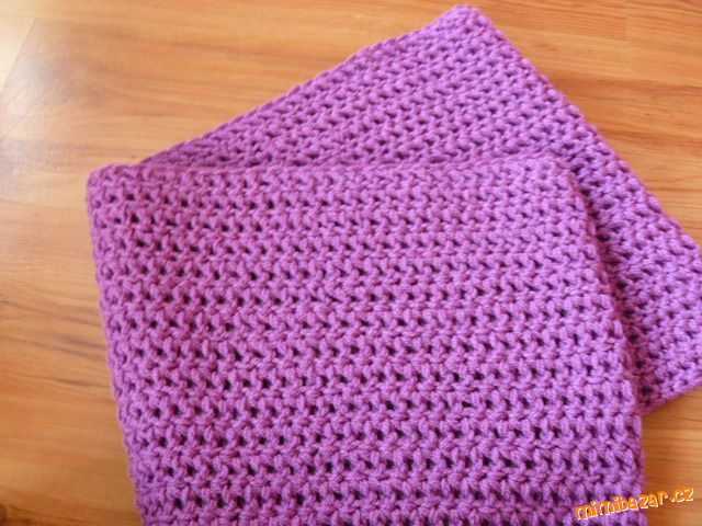 N.O.V. Ý. tunel, chomout, šála barva fialová