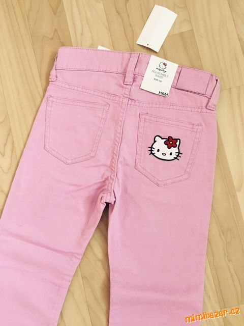 Růžové džíny s Hello Kitty - NOV.É