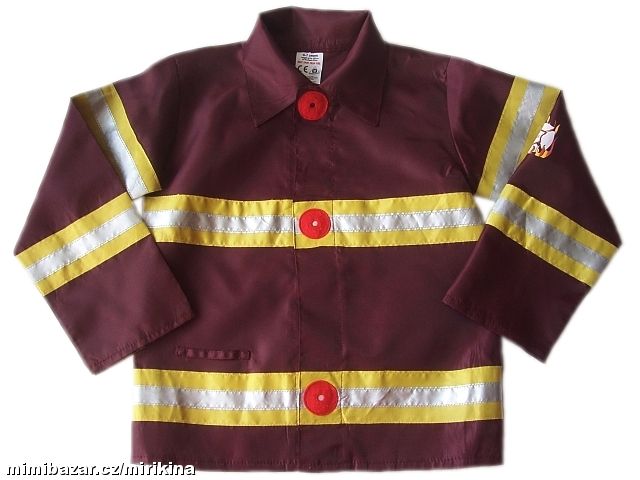 Karnevalová halena-plášť pro hasiče