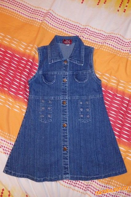 Riflová šatová sukně šaty