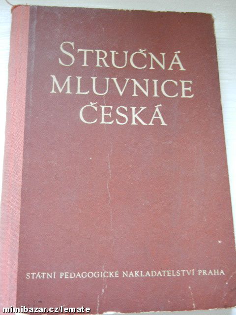 Stručná mluvnice česká * historická !