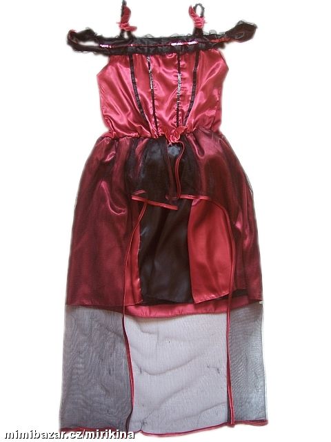 Karnevalové netopýrkové šaty pro čarodějnici