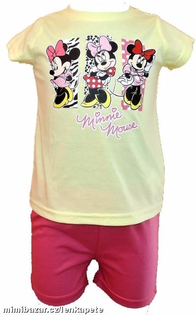 Letní růžovo-žlutý komplet MINNIE