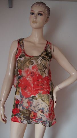 Parisian šifonová tunika V.38 sexy záda