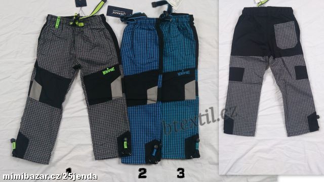 Outdoorové plátěné kalhoty 98-128
