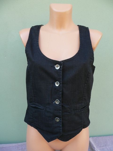 ČERNÁ VESTA KappAhl - vel.36/S