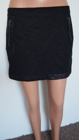 Bettina Liano černá sukně se zipy V.40