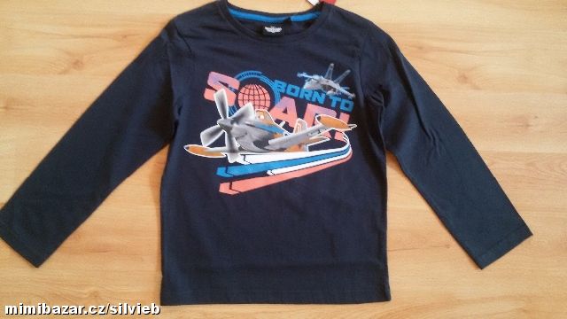 Triko tričko Planes Letadla vel. 128