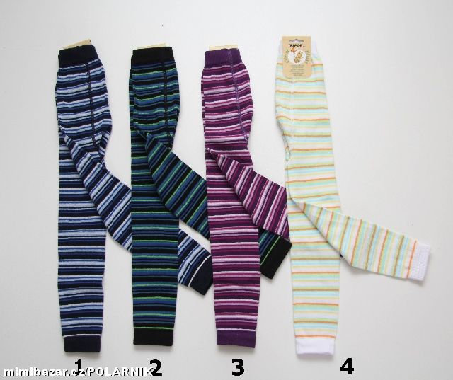 Dětské pruhované legínky