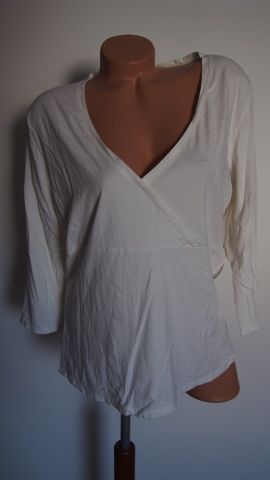 Pružné smetanové triko 3/4 rukáv, E-VIE, v. 50-52