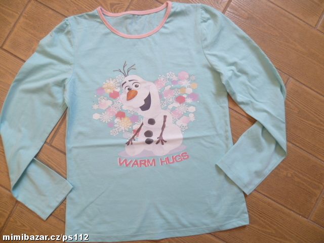 krásné tričko Olaf ledové království vel. 134/140