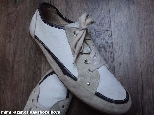 KVALITNÍ CELOKOŽENÉ TENISKY GABOR v. 7 1/2 (41, 5)