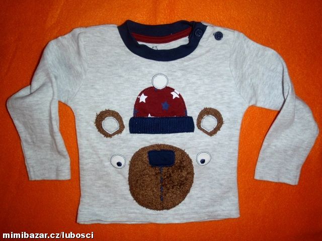 LUXUSNÍ TRIČKO S VÁNOČNÍM MEDVÍDKEM