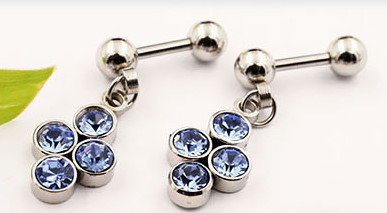 Náušnice z chir oceli Hrozen - SKLADEM