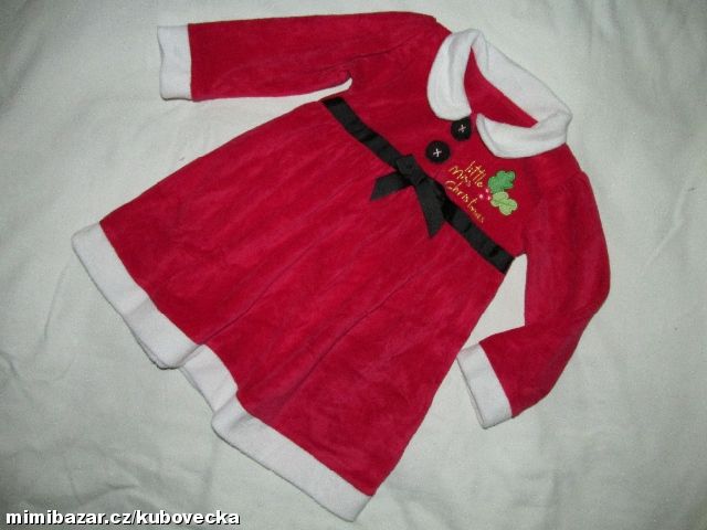 KRÁSNÉ VÁNOČNÍ SANTA ŠATIČKY 9-12 MĚS