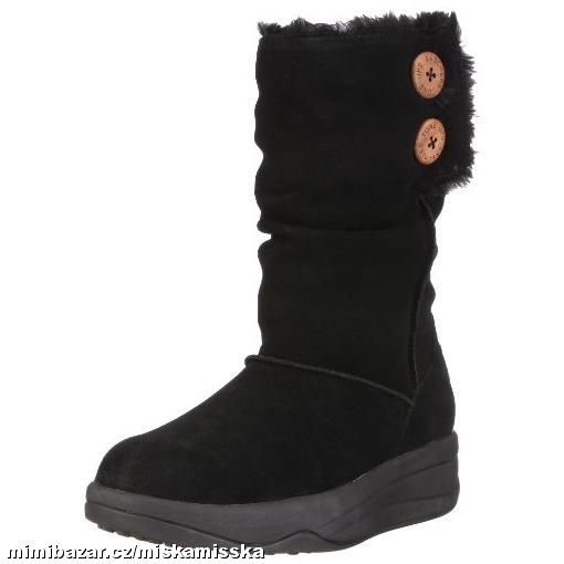 Skechers Chalet Tone Ups Button Trim Boot black