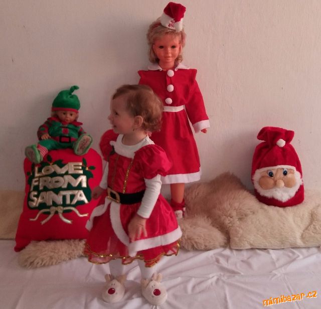 Kostým Šaty Vánoční Víla, MATALAN, vel. 2-3 roky.