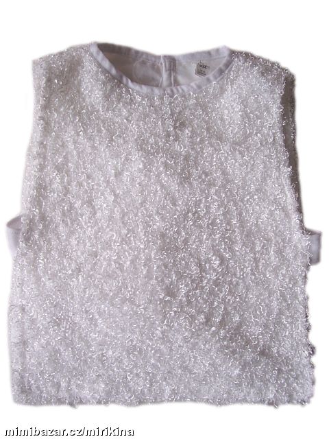 Karnevalová bílá vesta pro ovečku