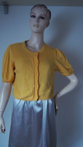 Papaya žlutý propínací svetr V.42 L