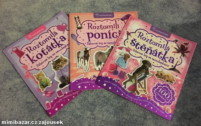 3x sešit se samolepkami