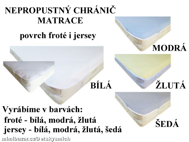 Nepropustný matracový chránič 70x140 cm
