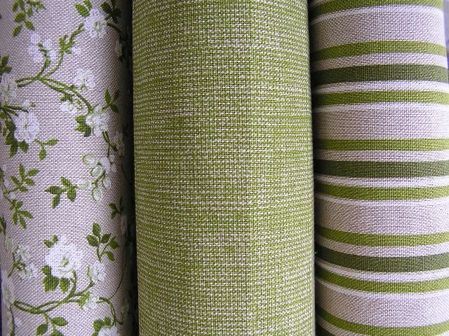 metráž, potahovky-zelená kolekce