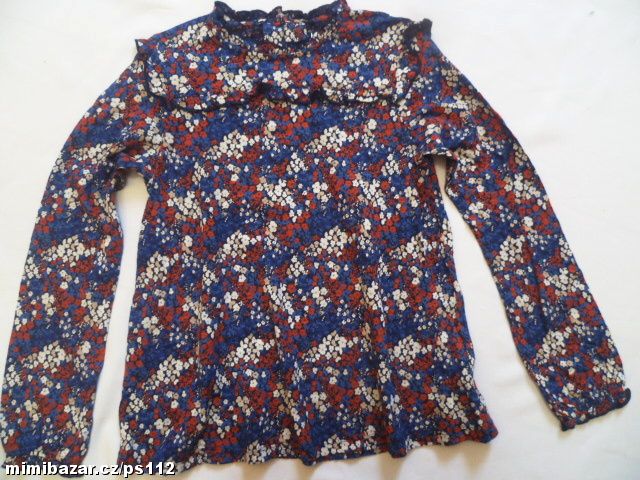 krásné sváteční kytičkové tričko Next vel. 140