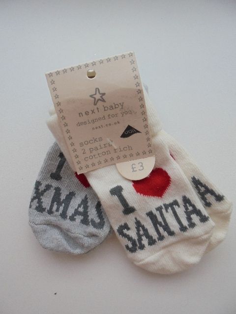 2pack vánoční ponožky vel 62, 68