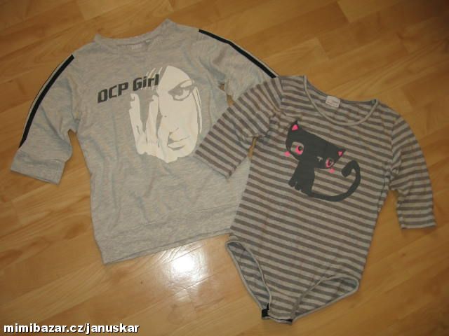 Bavlněné triko / tričko / mikinka + body 3/4 rukáv