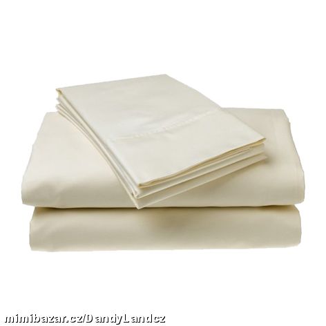 Kvalitní bílé plátěné prostěradlo 220x260 prodlouž