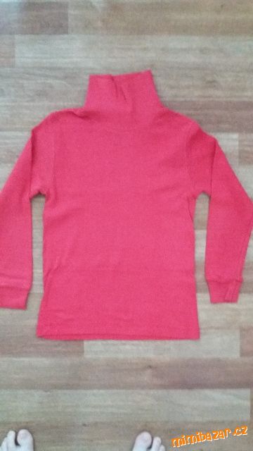 Červený rolák, roláček, vel.116, retro