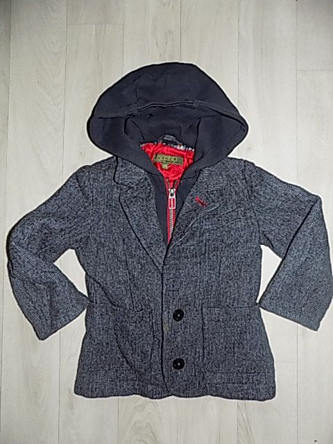 Flaušový kabát, kabátek, bunda 92-98