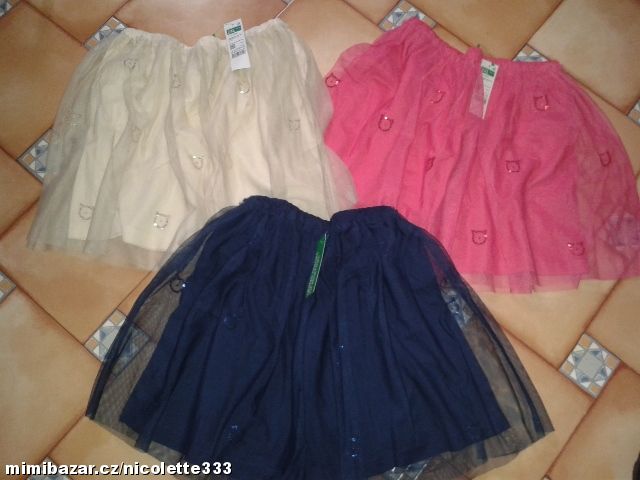 Sukně Benetton - 2XL, 3XL