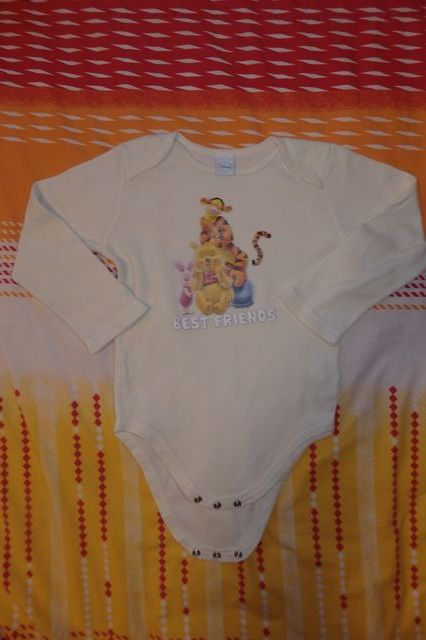 !!! Béžové kojenecké body Medvídek Pú