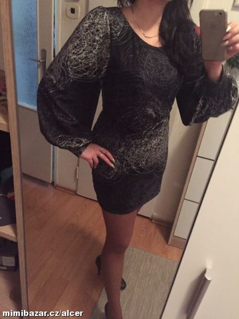 ★★★SUPER UPLETOVÉ ŠATY S BALONOVÝM RUKÁVEM★★★