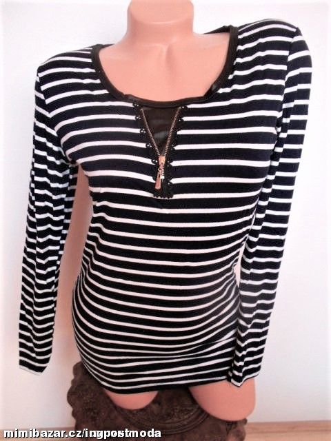 ELEGANTNÍ BLŮZKA / TRIČKO vel. M/L /D3452/