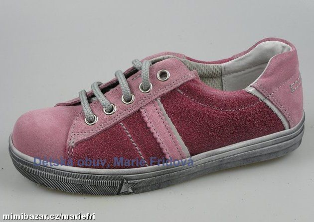 Celoroční/jarní kožené tenisky/obuv ESSI 1981 růž