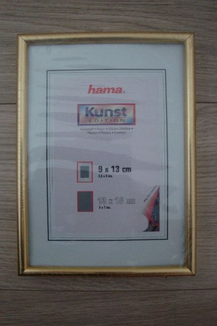 Plastový rám SEVILLA zlatá matná 13x18 cm