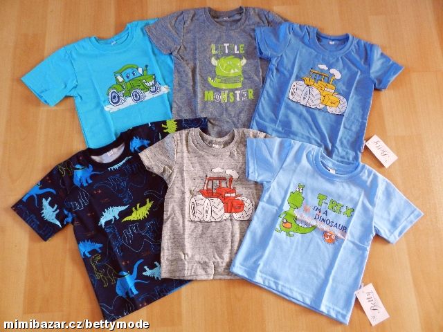 Chlapecké triko s krátkým rukávem 2 BARVY SKLADEM