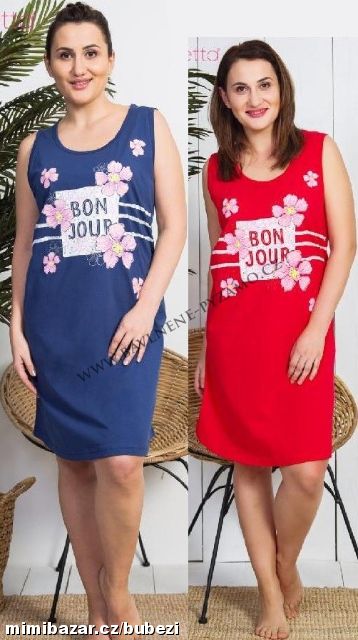 Dámská noční košile letní šaty BON JOUR BONJOUR