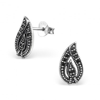 Slza - Stříbro Puz. náušnice se zirkonySKLADEM