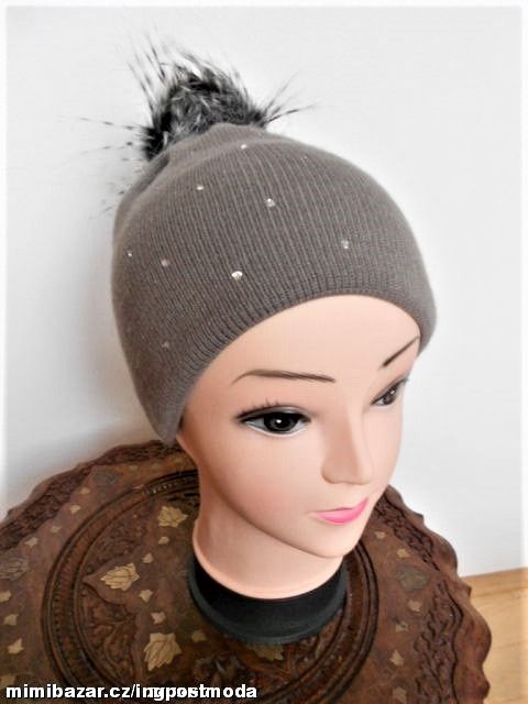 ZIMNÍ ČEPICE S TŘPYTKAMI /D2513/