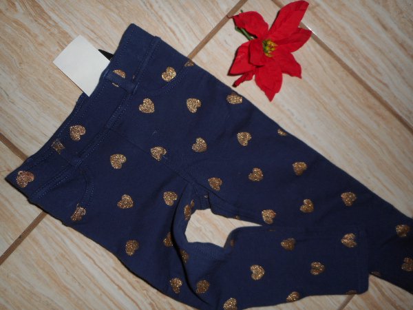 KALHOTY SRDÍČKOVÉ LEGÍNY H&M SKLADEM 11/2 - 2 ROKY