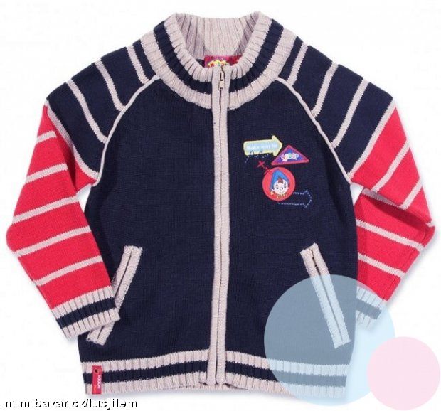 Svetr Noddy tmavě modro červený