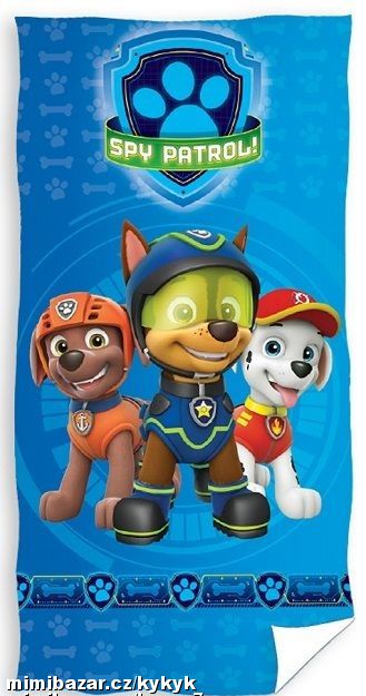 Akce - osuška osušky ručník Paw Patrol Špioni, Nová Paka | Mimibazar.cz