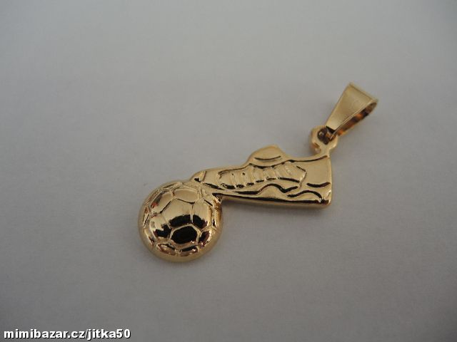Zlacený přívěsek z chirurgické oceli SKLADEM