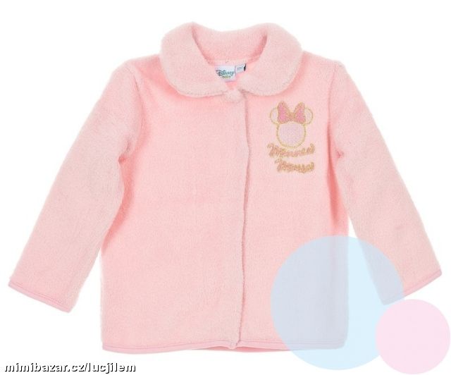 Dívčí mikina kabáte svetr Minnie baby růžový