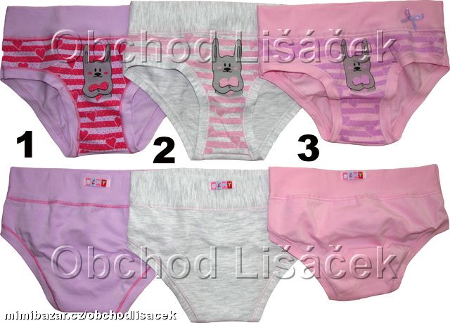 Dívčí kalhotky - zajíc - vel. 6 let