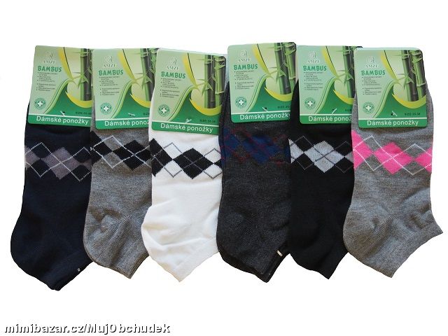 ** Nízké/kotníkové bambusové ponožky ** vel.35-38