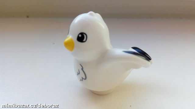 Lego duplo bílý ptáček, racek - nové